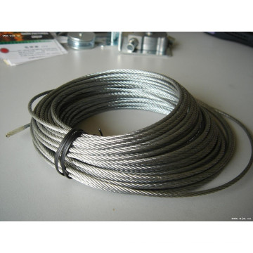 Alambre de acero Rop 6mm 6X19 + FC galvanizado